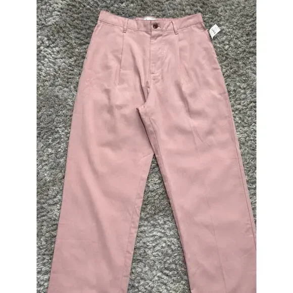 GAP 90s Loose Women’s High Rise Wide Leg Trousers Pink Size S Coastal Boho NWT - Picture 2 of 9